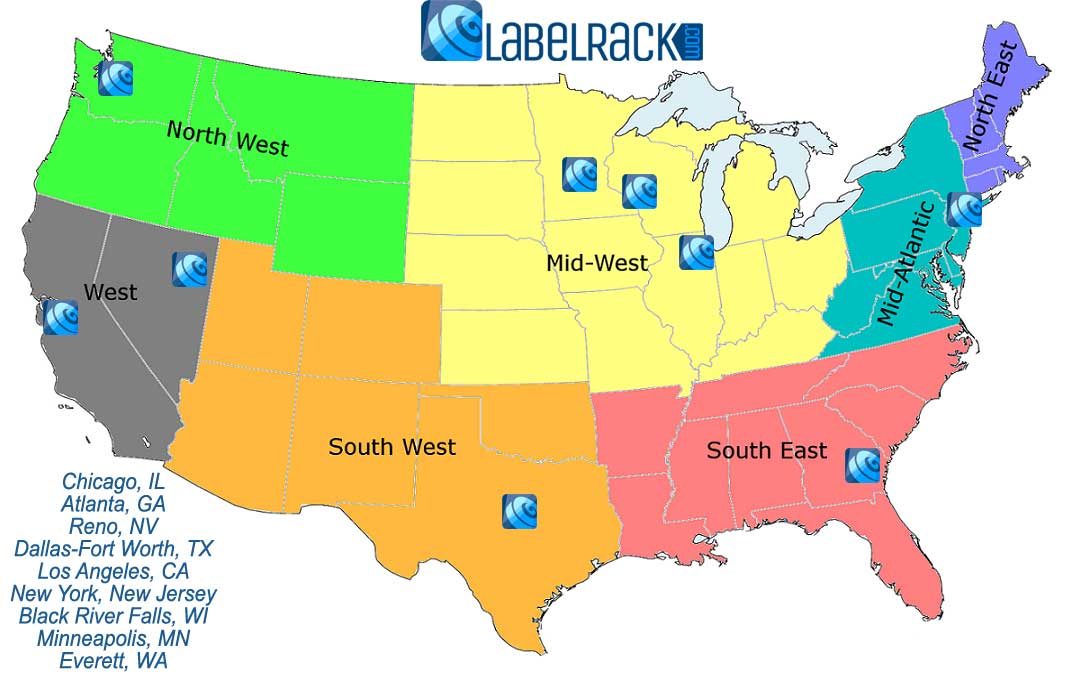 Label Rack Locations